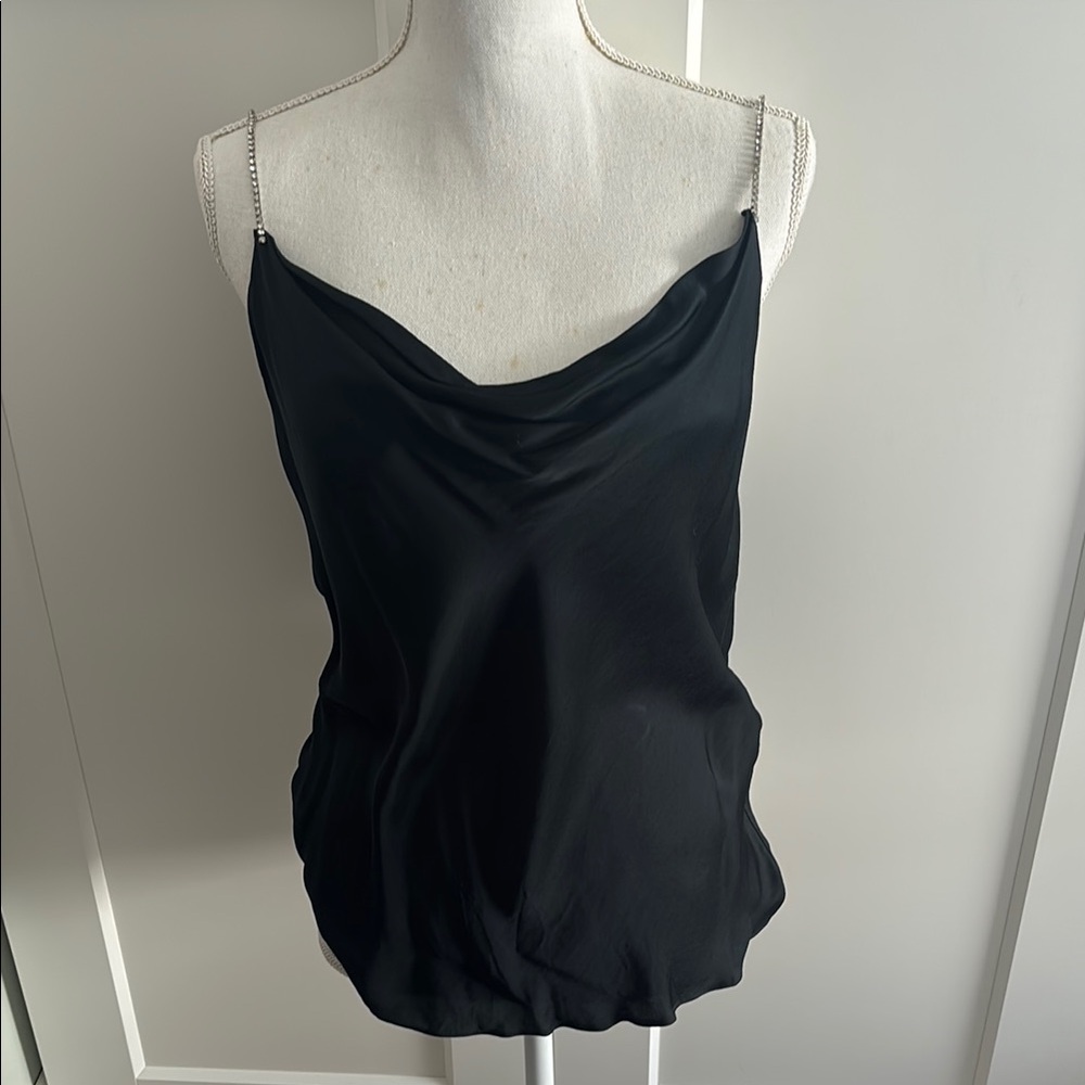 Zara Black Fitted Sleeveless Camisole
